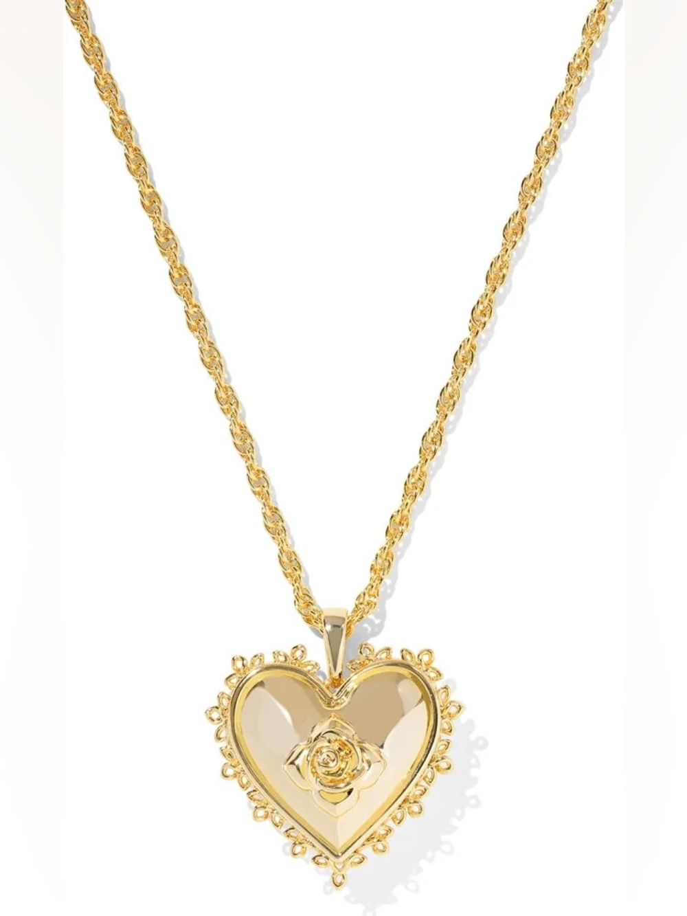 Kendra Scott Mallory Rose Locket Short Pendant Necklace